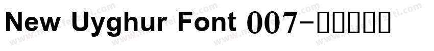 New Uyghur Font 007字体转换